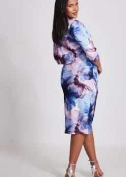 Coats & Jackets>Quiz Multi Floral Cropped Jacket