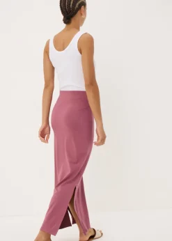 Skirts>Papaya Raspberry Jersey Maxi Skirt