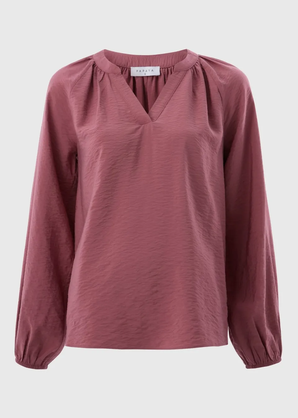 Tops>Papaya Raspberry Popover Blouse
