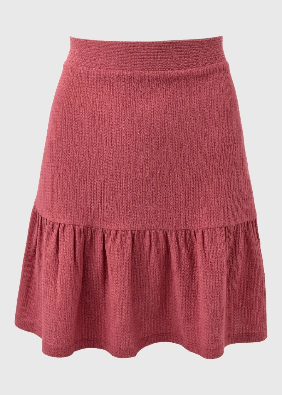 Skirts>Papaya Raspberry Tiered Mini Skirt