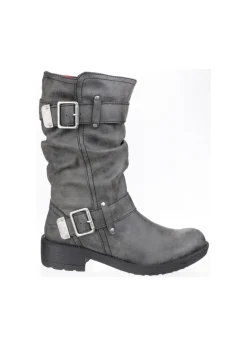 Footwear>Rocket Dog Black Trumble Biker Boot