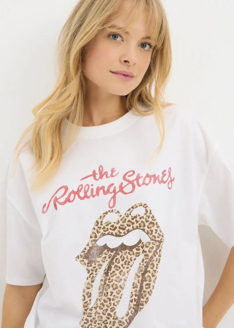 T-Shirts>Rolling Stones Ecru T-Shirt