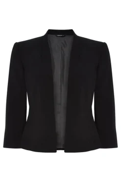 Coats & Jackets>Roman Black 3/4 Sleeve Rochette Jacket MatteBlack