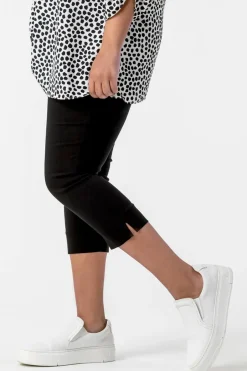 Trousers>Roman Curve Cropped Stretch Trouser Black