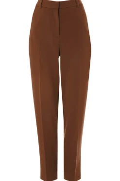 Trousers>Roman Chocolate Short Straight Leg Stretch Trouser