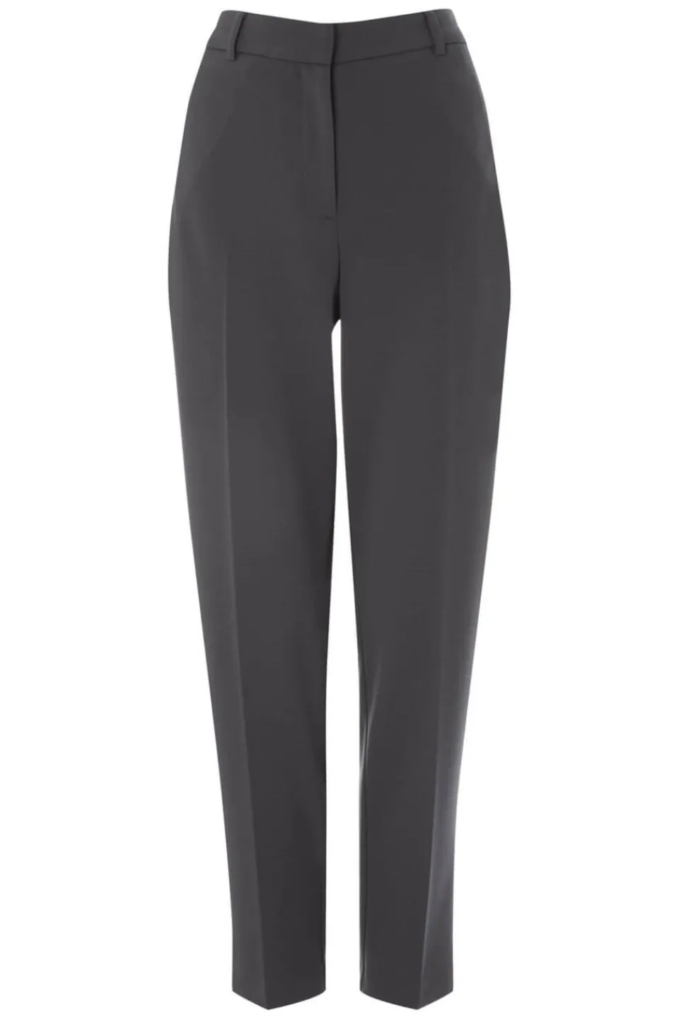 Trousers>Roman Dark Grey Short Straight Leg Stretch Trouser DarkGrey