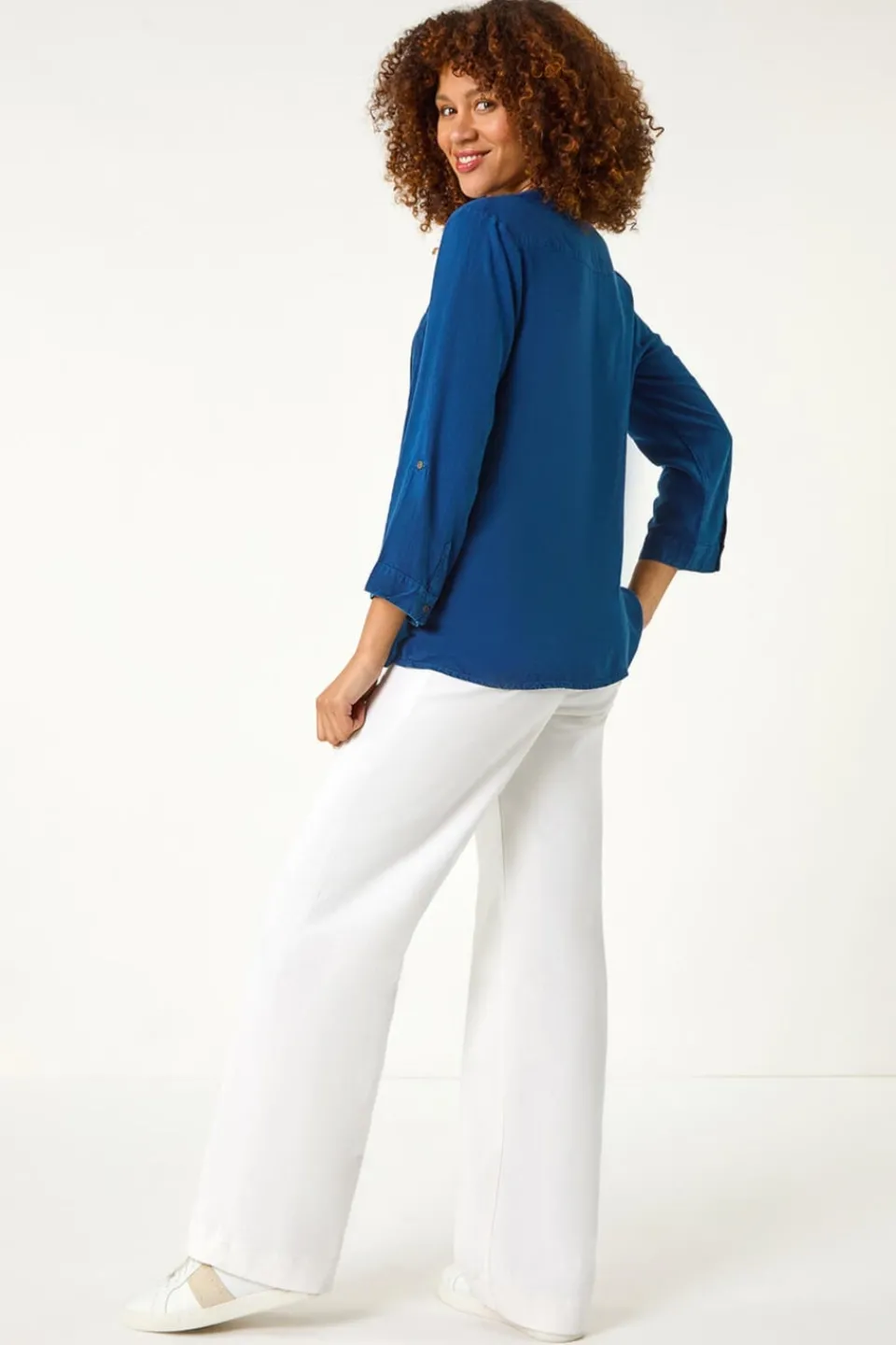 Tops>Roman Denim Buttoned Pocket Shirt BlueDenim
