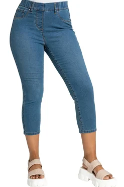 Jeans & Jeggings>Roman Petite Stretch Crop Jegging Denim