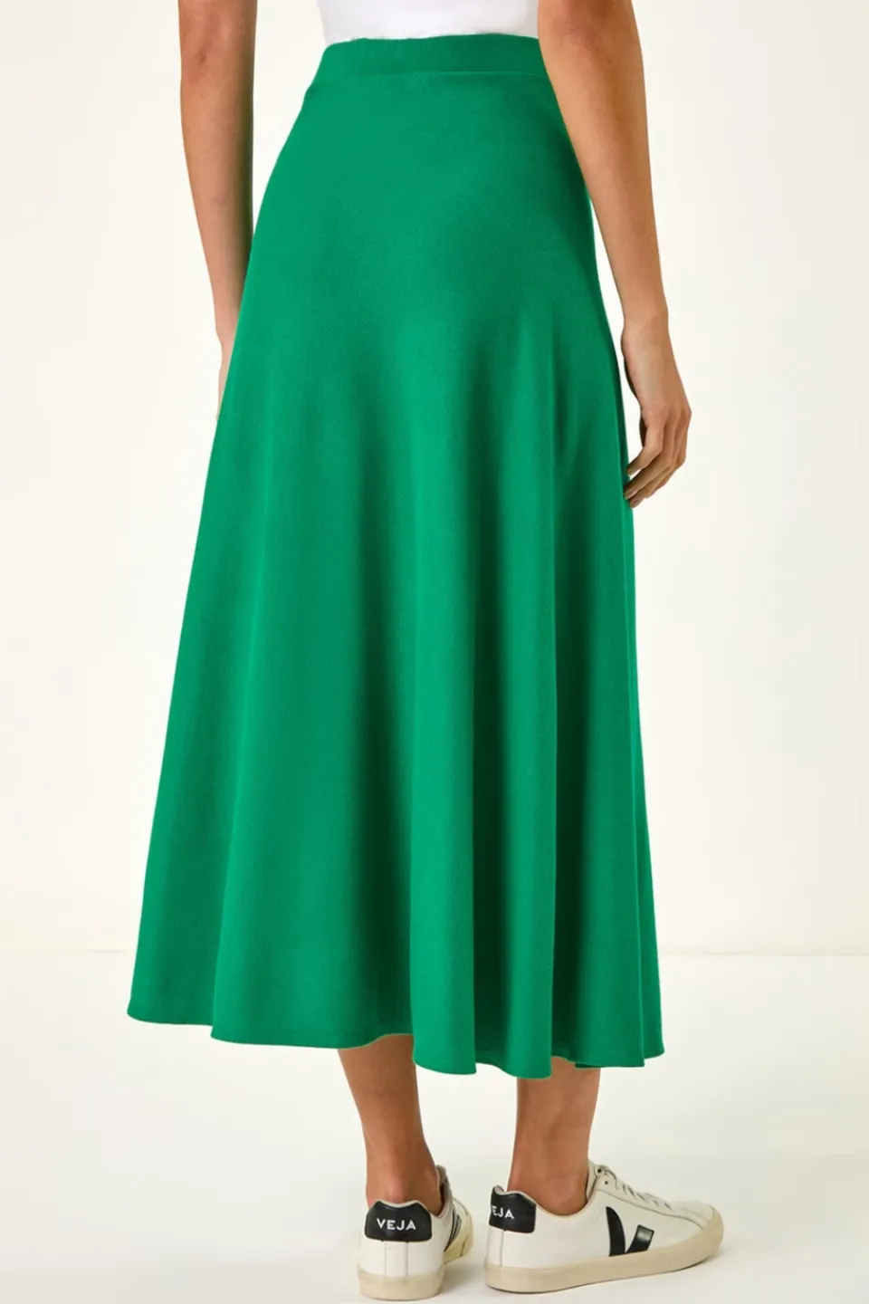 Skirts>Roman A Line Pull On Stretch Skirt Green