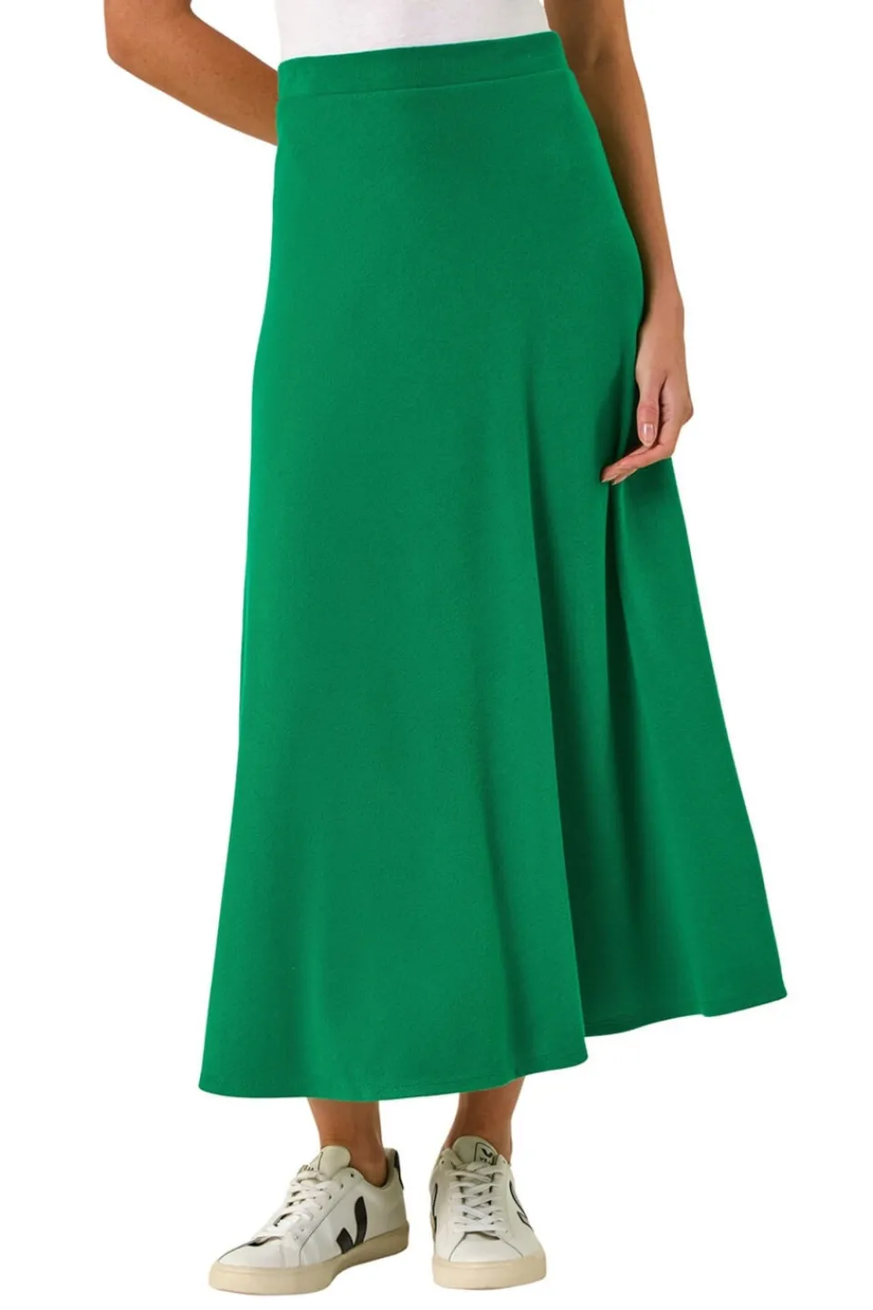 Skirts>Roman A Line Pull On Stretch Skirt Green