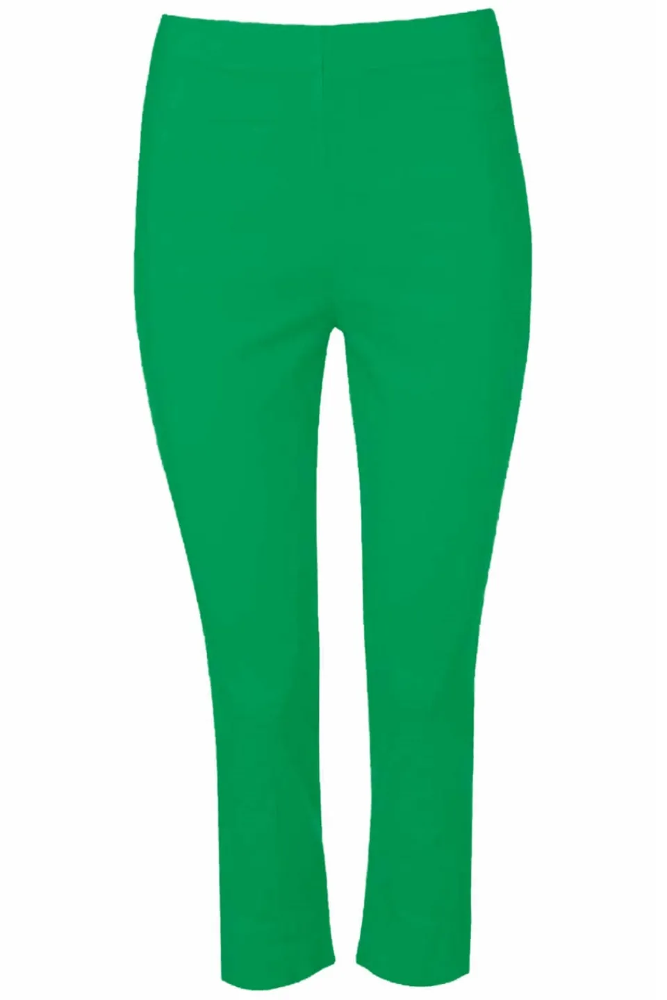 Trousers>Roman Cropped Stretch Trouser Capri Summer Leggings 3/4 Pedal Pushers Green