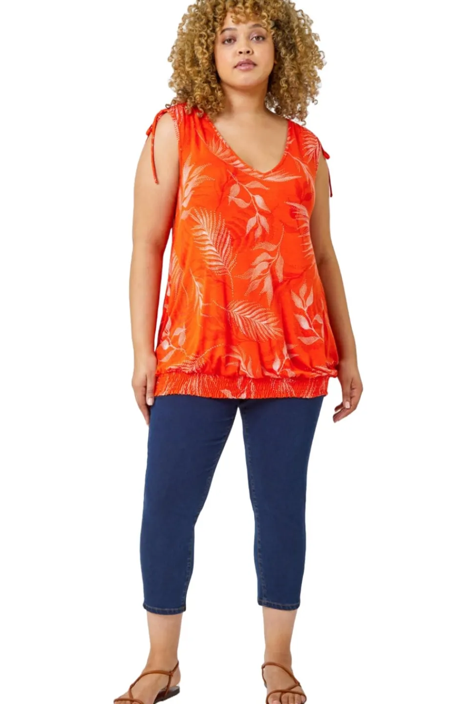 Jeans & Jeggings>Roman Indigo Curve Elastic Waist Cropped Denim Jeggings