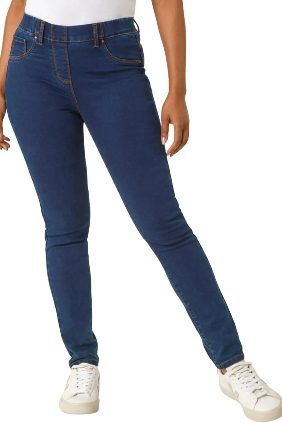 Jeans & Jeggings>Roman Indigo Petite Denim Stretch Jegging IndigoDenim