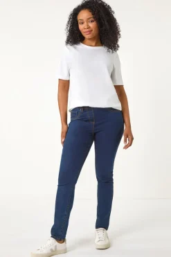 Jeans & Jeggings>Roman Indigo Petite Denim Stretch Jegging IndigoDenim