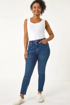 Jeans & Jeggings>Roman Indigo Petite Skinny Stretch Jean