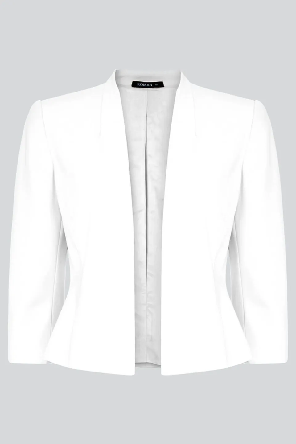 Coats & Jackets>Roman 3/4 Sleeve Rochette Jacket Ivory
