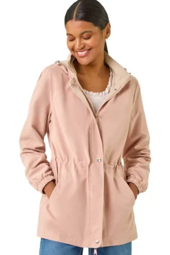 Coats & Jackets>Roman Light Pink Lightweight Hooded Jacket