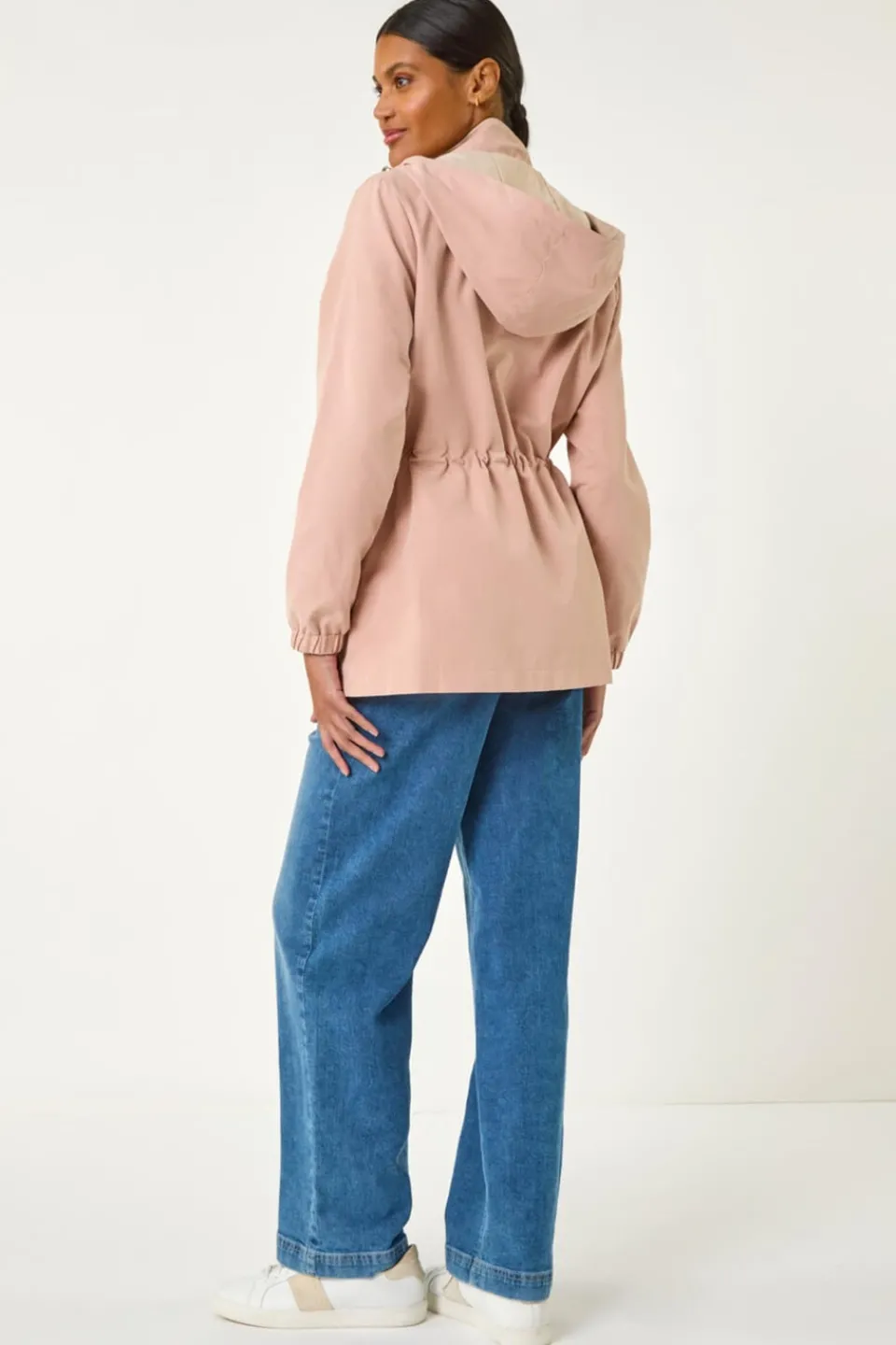 Coats & Jackets>Roman Light Pink Lightweight Hooded Jacket