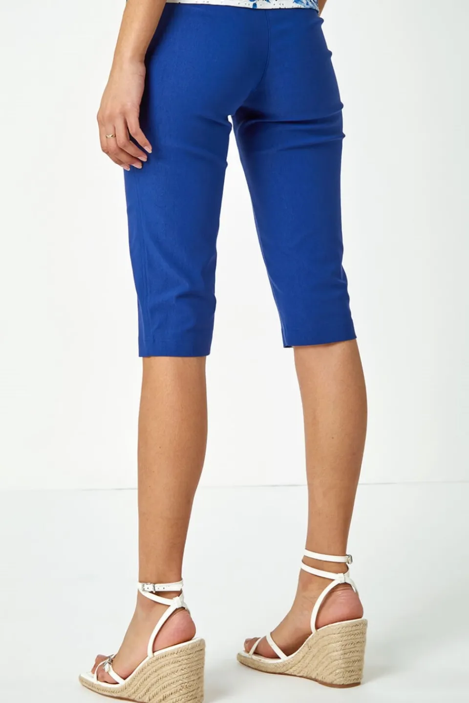 Shorts>Roman Midnight Blue Knee Length Stretch Shorts MidnightBlue
