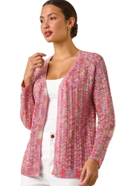 Tops>Roman Multi Space Dye Knit Cardigan