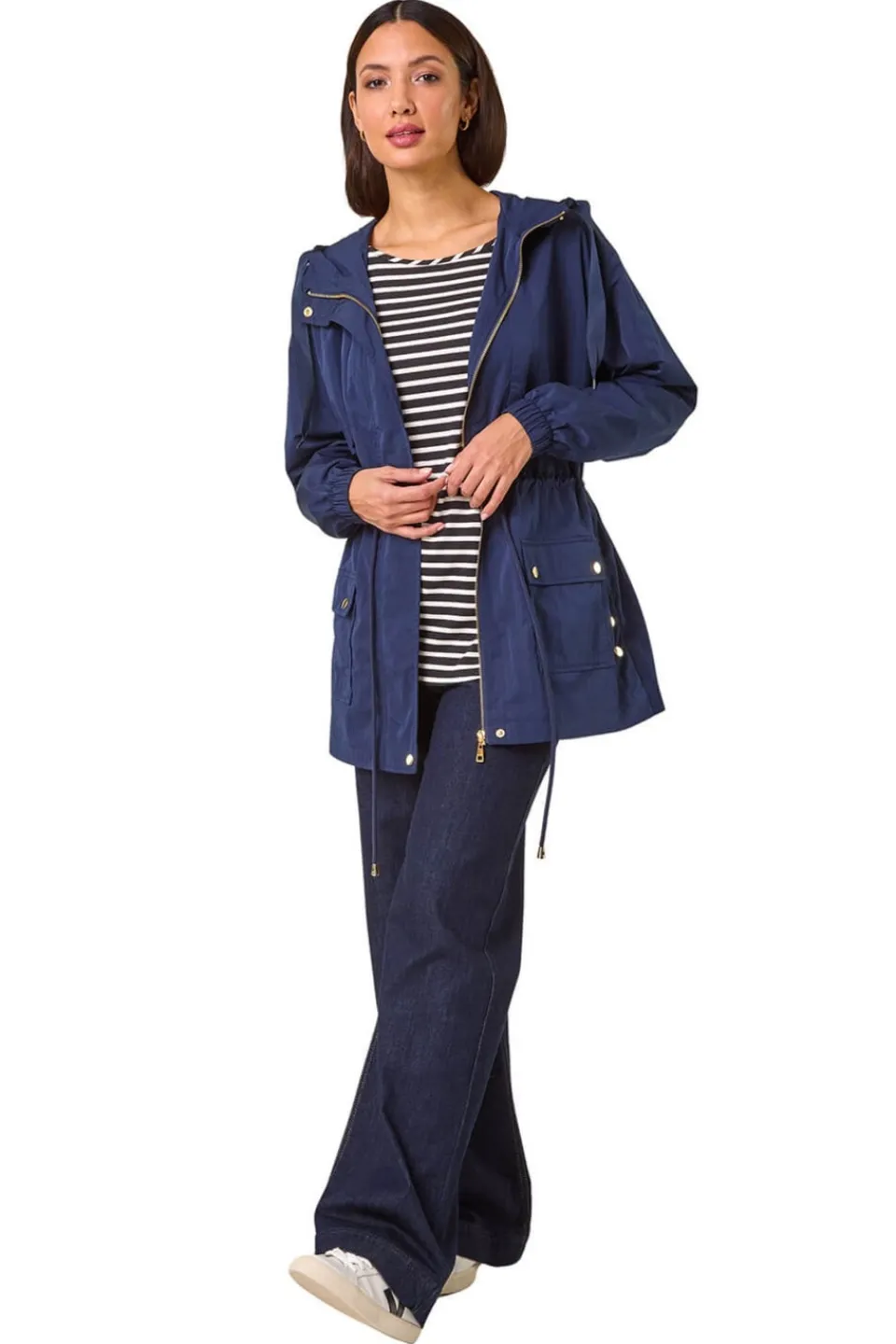 Coats & Jackets>Roman Shower Resistant Rain Jacket Navy