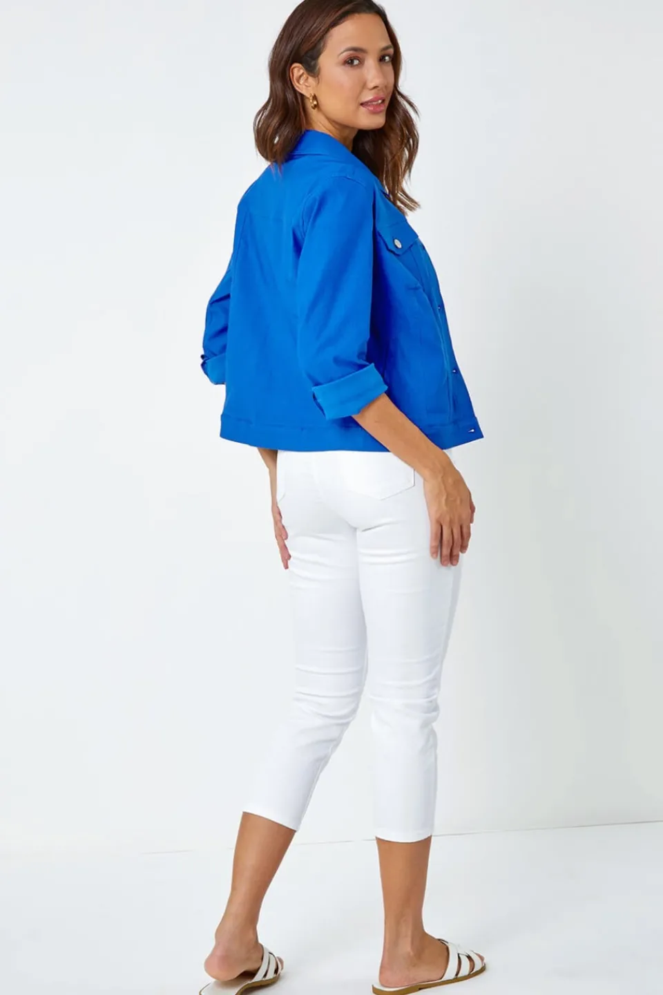 Coats & Jackets>Roman Royal Stretch Pocket Detail Jacket Blue
