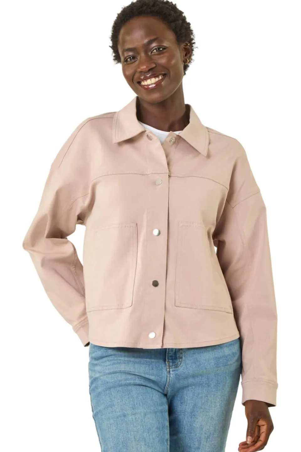Coats & Jackets>Roman Stone Patch Pocket Jacket