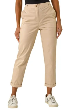 Trousers>Roman Stone Plain Cotton Chino Trousers