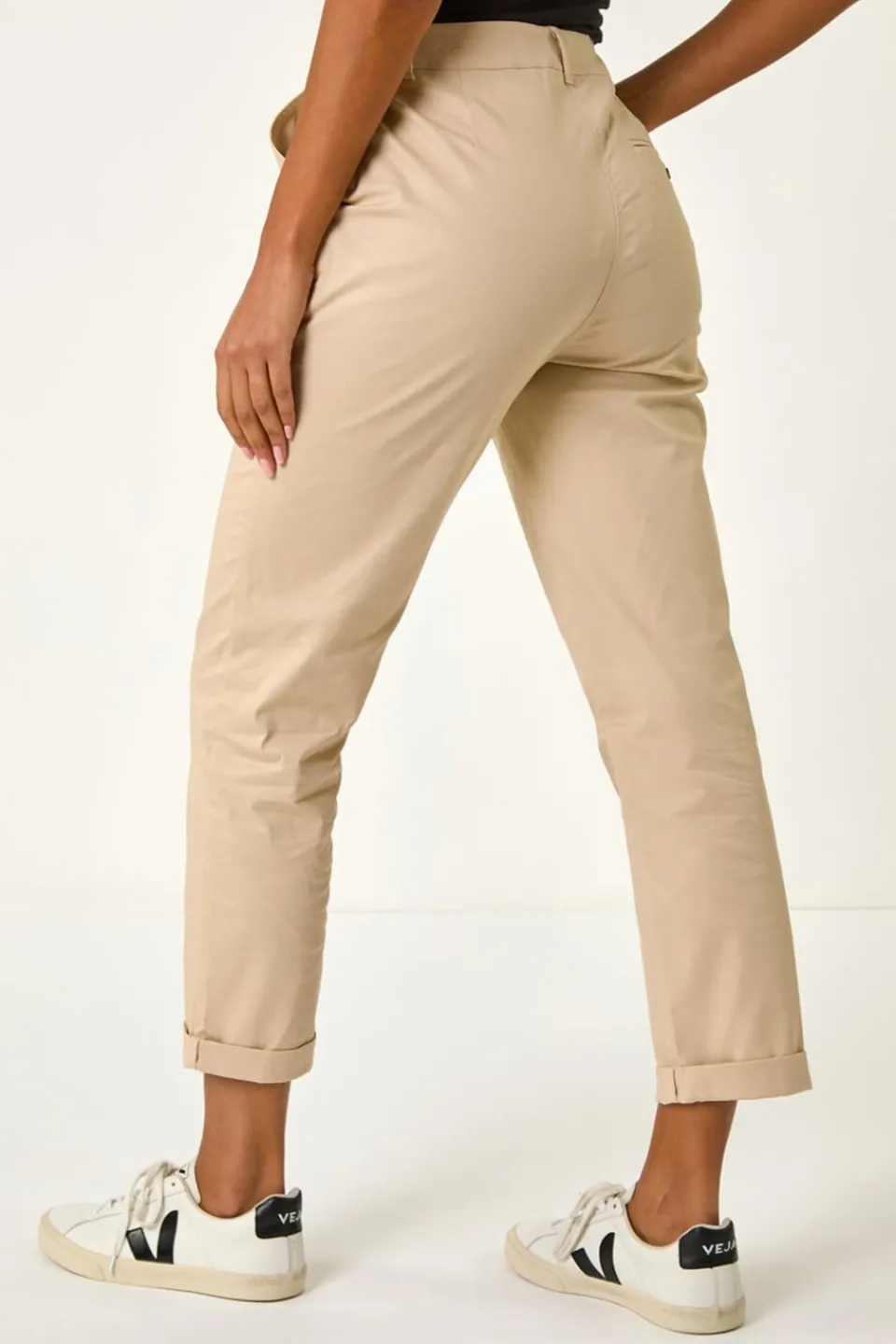 Trousers>Roman Stone Plain Cotton Chino Trousers