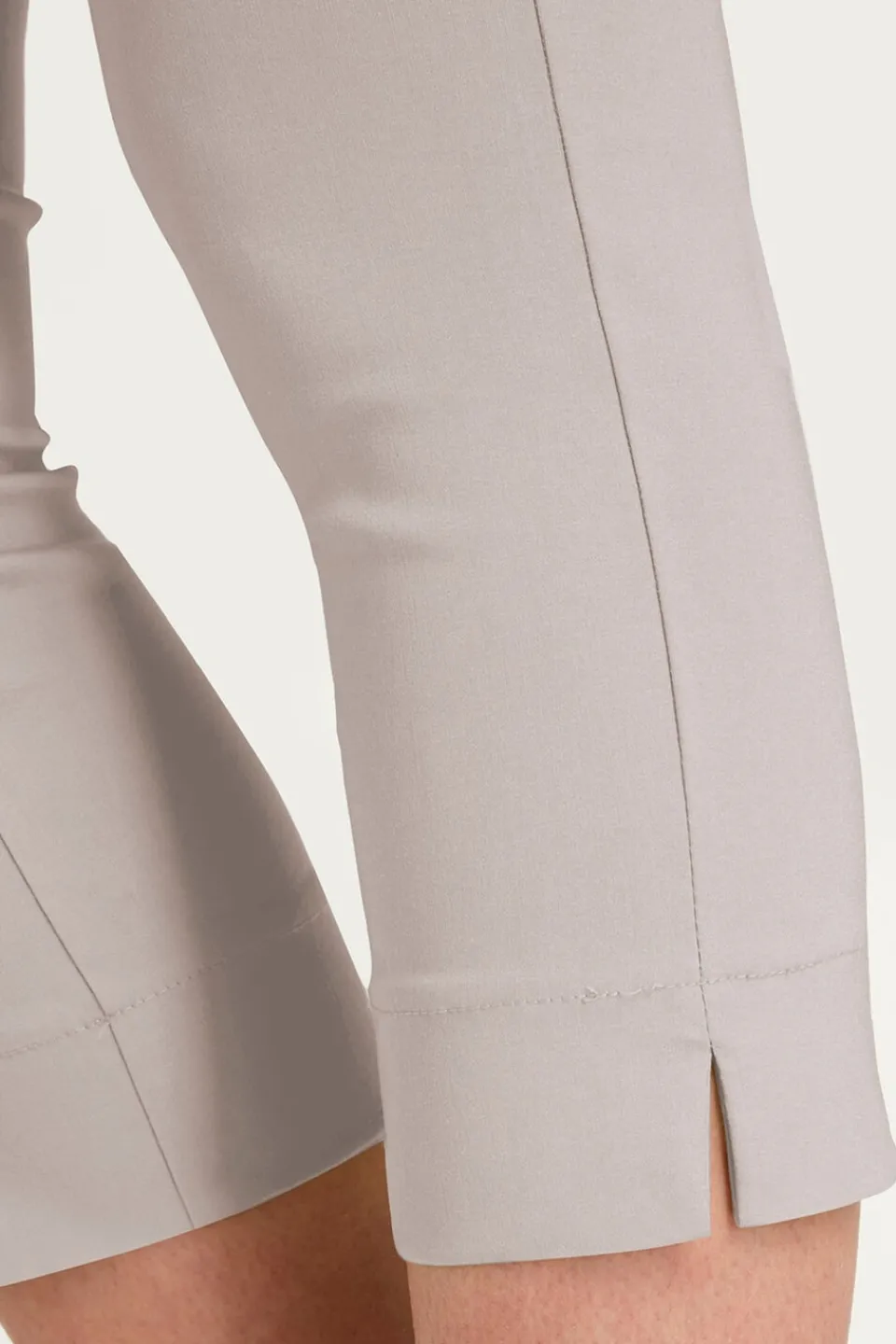 Trousers>Roman Cropped Stretch Trouser Capri Summer Leggings 3/4 Pedal Pushers Taupe