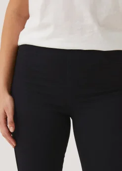 Jeans & Jeggings>Papaya Denim Rosie Black Pull On Jeggings (Long Length)