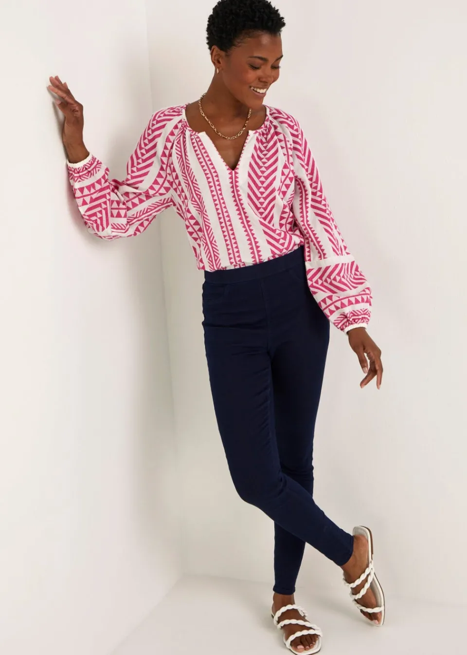 Jeans & Jeggings>Papaya Denim Rosie Rinse Pull On Jeggings Darkwash
