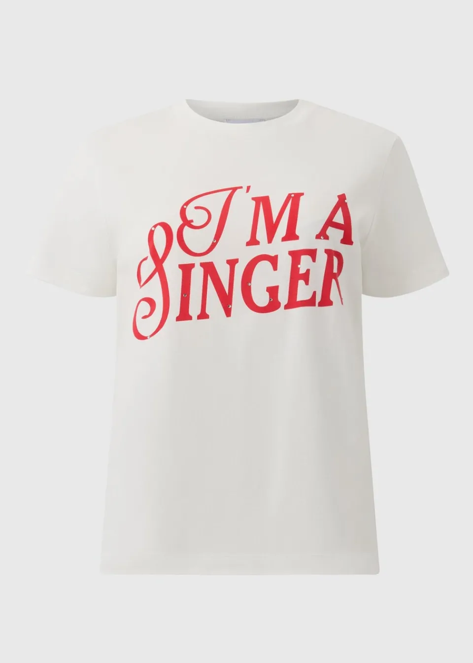 T-Shirts>Papaya Sabrina Carpenter White I'm A Singer T-Shirt