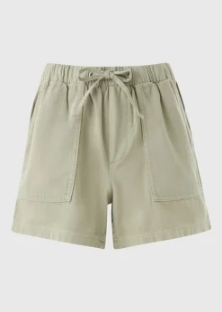 Shorts>Papaya Sage Green Utility Shorts Sagegreen