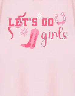 T-Shirts>Show Me The Merch Let's Go Girls Pink T Shirt