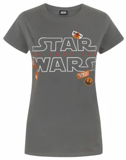 T-Shirts>Star Wars Grey Badges T Shirt