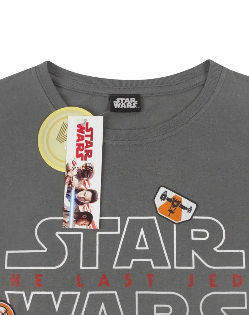 T-Shirts>Star Wars Grey Badges T Shirt