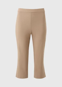 Leggings>Papaya Stone Bengaline Cropped Leggings
