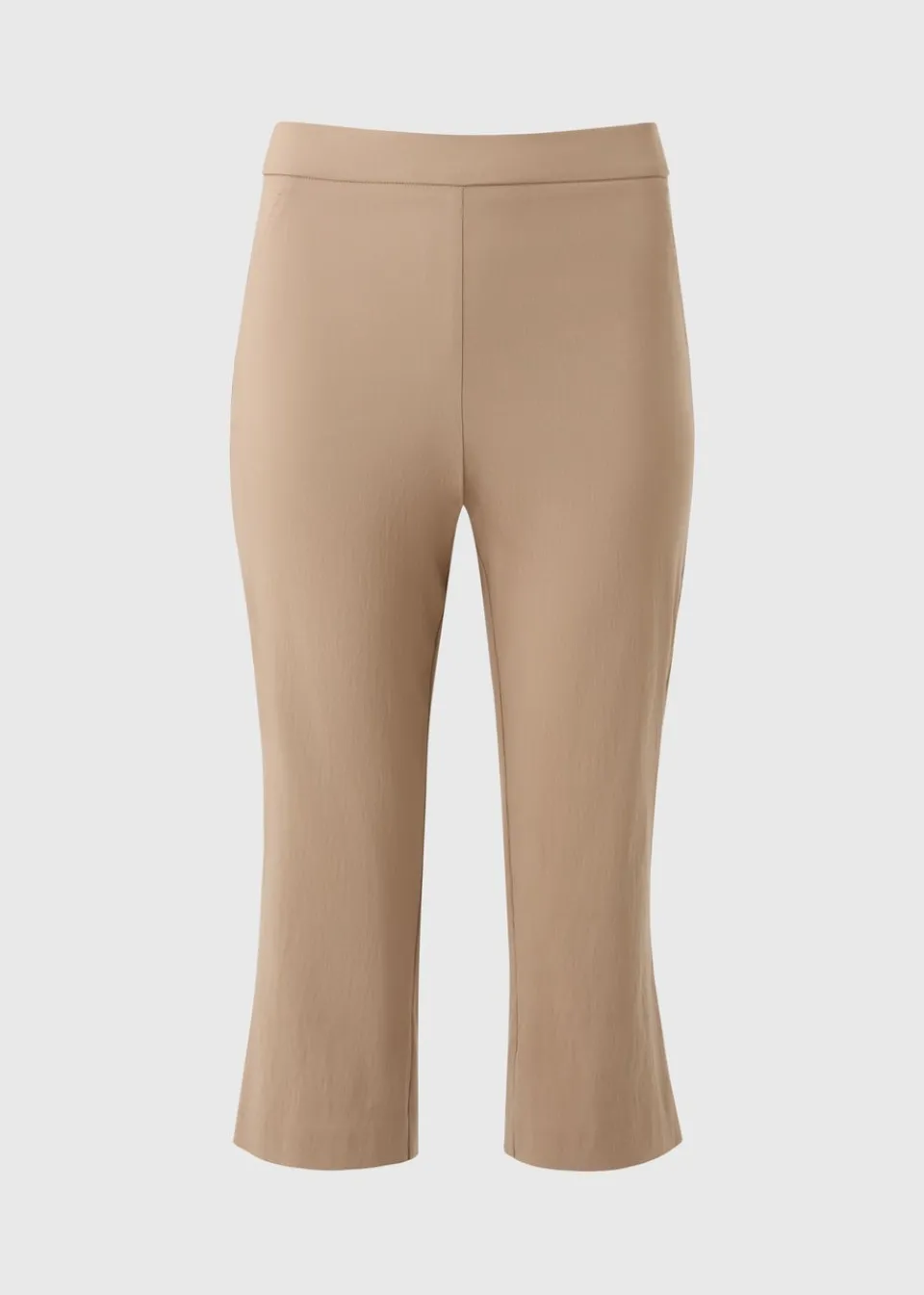 Leggings>Papaya Stone Bengaline Cropped Leggings