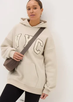Tops>Papaya Stone NYC Applique Hoodie