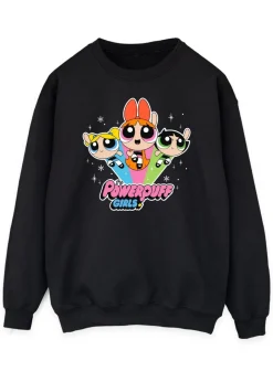 Loungewear>The Powerpuff Girls Black Logo Sweatshirt