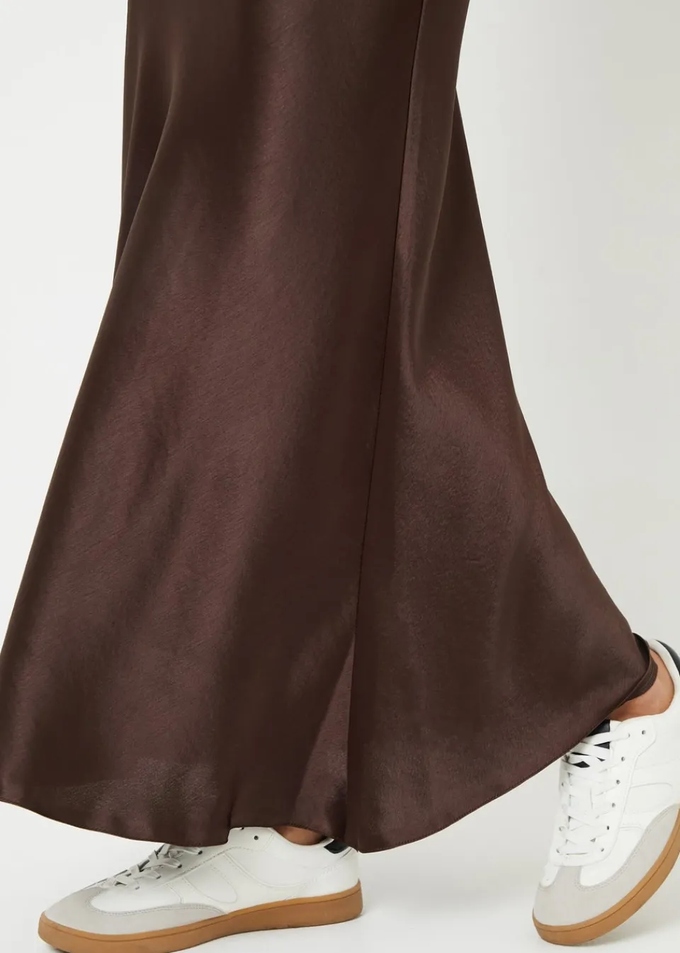 Skirts>Threadbare Chocolate Ariel Satin Maxi Slip Skirt