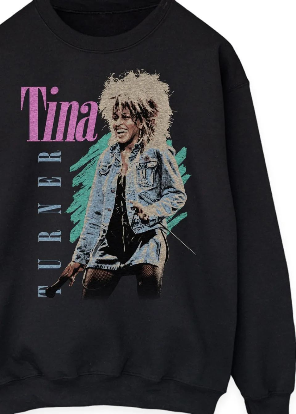Loungewear>Tina Turner Private Dancer Black Sweatshirt