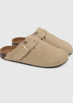 Footwear>Totes Sand Ladies Suede Clog