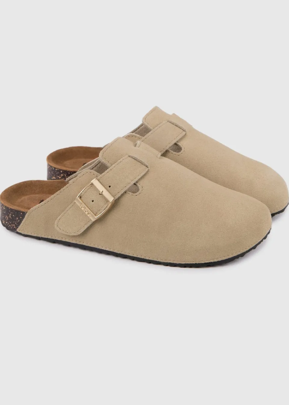 Footwear>Totes Sand Ladies Suede Clog
