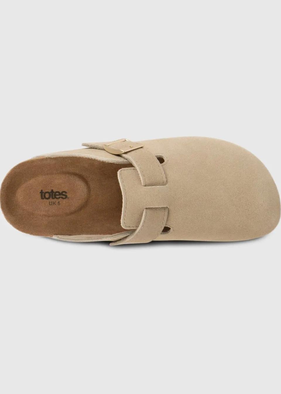 Footwear>Totes Sand Ladies Suede Clog
