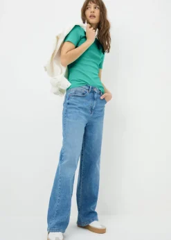 T-Shirts>Papaya Turquoise Fitted T-Shirt