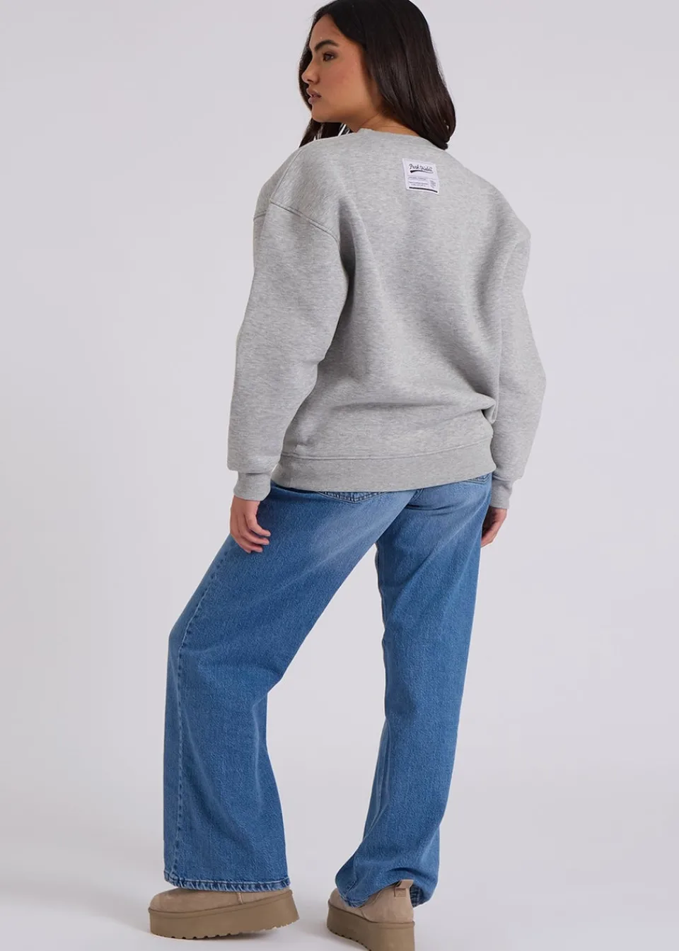 Tops>Urban Bliss Grey Florida Oversized Sweatshirt
