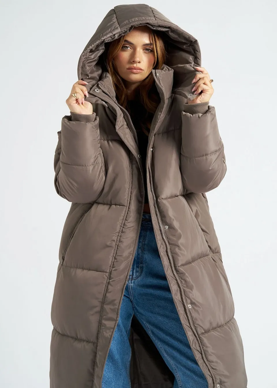Coats & Jackets>Urban Bliss Mink Maxi Puffer Coat