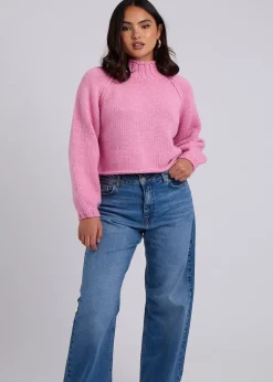 Tops>Urban Bliss Exposed Seam Jumper Pink